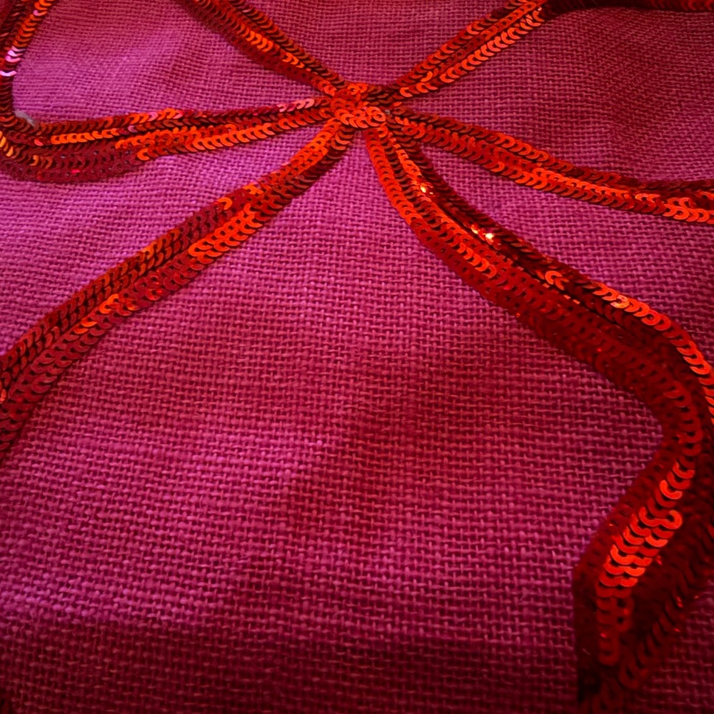 Mud Pie Pink and Red Tote Bag